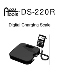 Thumbnail of document Manual - DS-220R Refrigerant Charging Scale